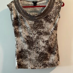 Upscale T-shirt with Chiffon Trim